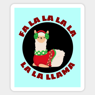 Fa la la la la la la llama | Llama Pun Magnet